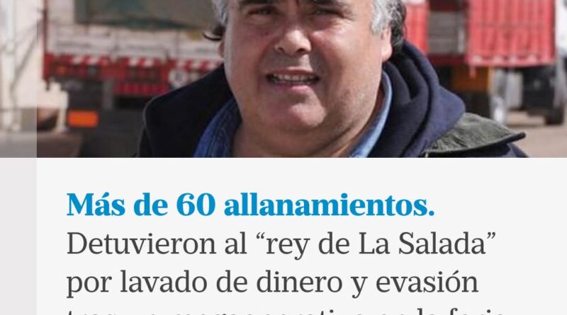 Detuvieron a Jorge Castillo, el “Rey de La Salada”,
