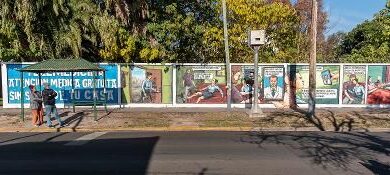 PRESENTAN UN MURAL EN ALTE BROWN PARA DIFUNDIR LA TELEMEDICINA, QUE YA UTILIZAN MILES DE VECINOS