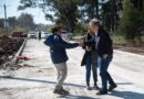 CASCALLARES RECORRIÓ LA OBRA DE PAVIMENTACIÓN DE UNA CALLE TRONCAL QUE CONECTA A GLEW, MINISTRO RIVADAVIA Y LONGCHAMPS